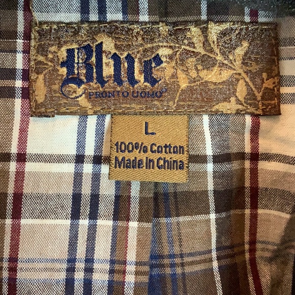 Blue by Pronto Uomo Blazer Size Large Brown Uncut Corduroy - Picture 2 of 12